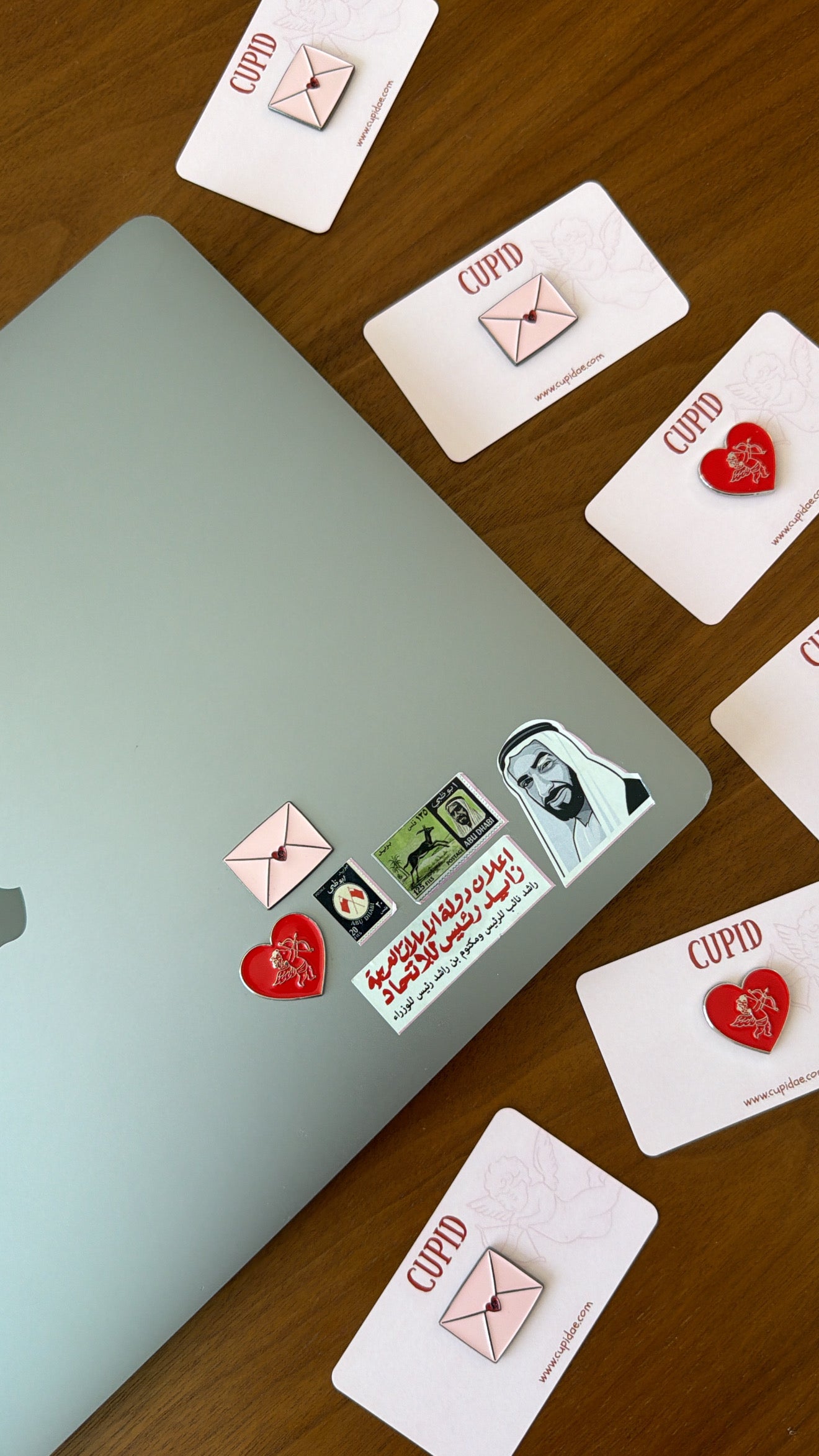 Envelope metal sticker